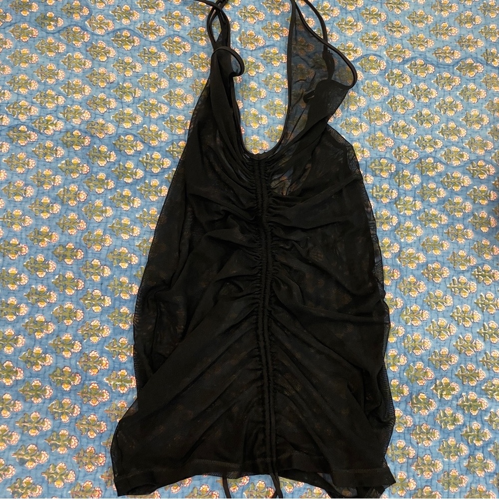 Minimale animale glimmer black beach dress coverup size small - Picture 4 of 9